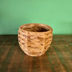 Cachepot Fibra de Taboa - revestida em ferro - Imagem 3