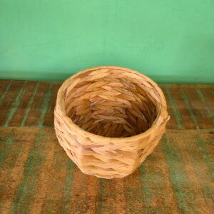 Cachepot Fibra de Taboa - revestida em ferro - Imagem 4