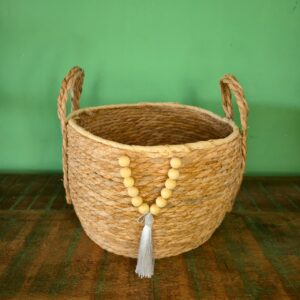 Cesta com Alça na Fibra de Taboa - G - Imagem 3