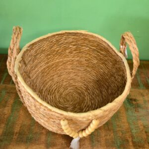 Cesta com Alça na Fibra de Taboa - G - Imagem 4