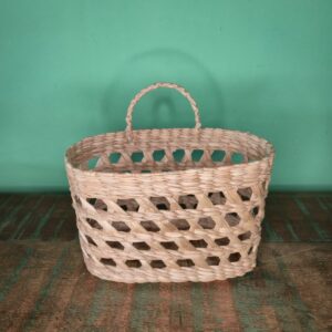 Floreira vazada em Fibra de Taboa - Oval - Imagem 3