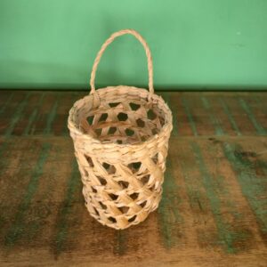 Floreira Vazada Fibra de Taboa - Redonda - Imagem 3