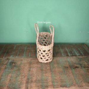 Bolsa Floreira Vazada em Fibra de Taboa - Imagem 3
