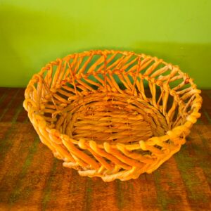Cesta Fruteira Revestida em Ferro na Fibra de Taboa - G - Imagem 3
