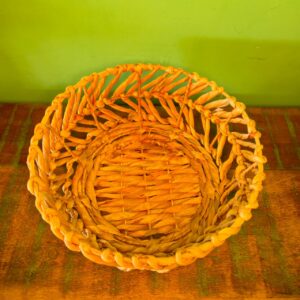 Cesta Fruteira Revestida em Ferro na Fibra de Taboa - G - Imagem 4