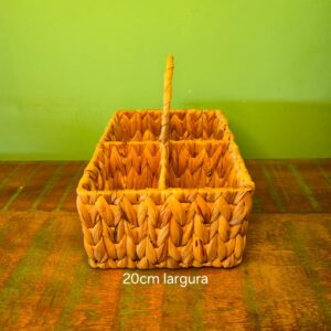 Porta Talheres Revestida em Ferro na Fibra de Taboa - Imagem 3