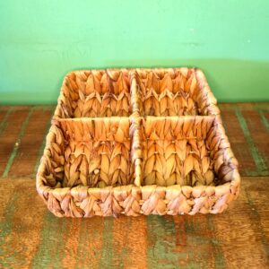 Organizador Revestido em Ferro na Fibra de Taboa - Imagem 4