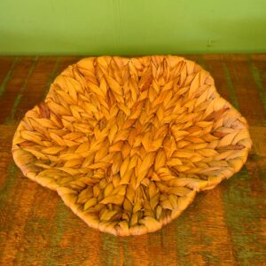 Cesta Flor Revestida em Ferro na Fibra de Taboa - P - Imagem 3