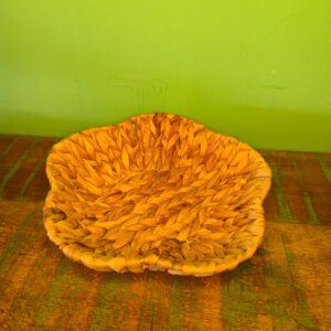 Cesta Flor Revestida em Ferro na Fibra de Taboa – M - Imagem 4