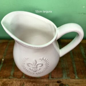 Jarra Flor de Liz Modelo Farm House - Cerâmica Esmaltada - Imagem 4