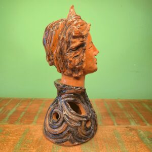 Escultura Boneca Japonesa na Cerâmica Esmaltada - Juliana Takayama - Imagem 3