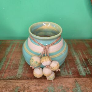Vaso Bojudinho em Cerâmica Esmaltada com Colar - Juliana Takayama - Imagem 3