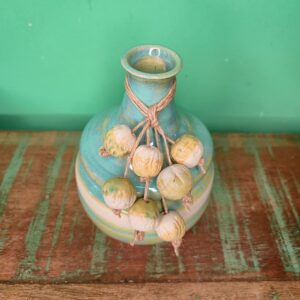 Vaso de Cerâmica Esmaltada em Detalhes com Colar - Juliana Takayama - Imagem 4