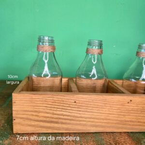 Farmacinha de 6unid. - Garrafinhas em Vidro - Imagem 3