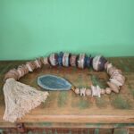 Colar Folha Escultura em Cerâmica