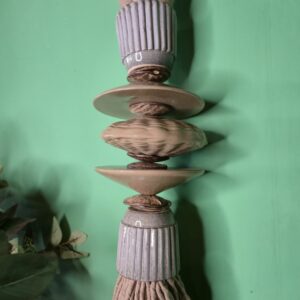 Colar Composição Cerâmica, Madeira e Coquinho - Imagem 4