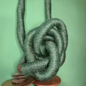 Colar Corda Verde com Coquinho e Cerâmica - Imagem 4