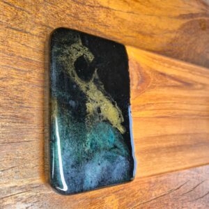 Tábua Petisqueira com 1 Ramekin – Preto Marmorizado - Imagem 4