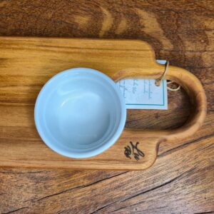 Tábua Petisqueira com 1 Ramekin – Preto Marmorizado - Imagem 3