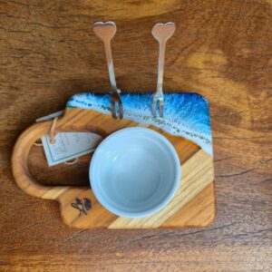 Mini Petisqueira com 1 Ramekin e 2 Garfos - Ocean - Imagem 3