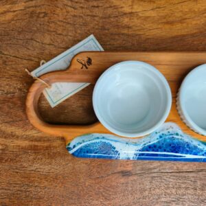 Tábua Molheira com 3 Ramekins - Ocean - Imagem 3