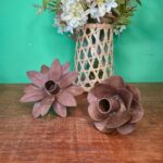 Castiçal de Garrafa - Flor