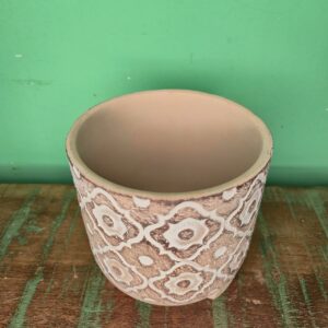 Vaso Cachepot de Cerâmica com Arabesco Flor - Imagem 4