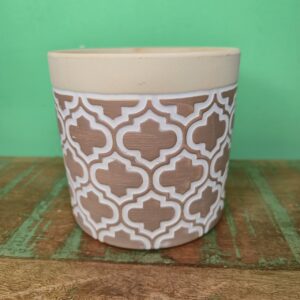 Vaso Cachepot de Cerâmica com Arabesco Marroquino - Imagem 3