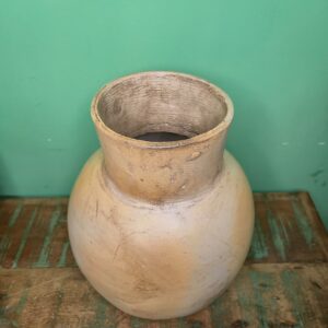 Pote de Chão M - Branco com Bege - Imagem 4