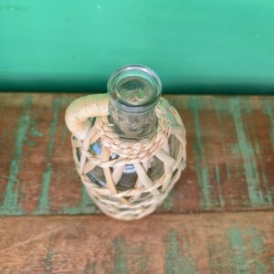 Garrafa em Vidro com Alça Revestida na Fibra de Taboa - M - Imagem 3