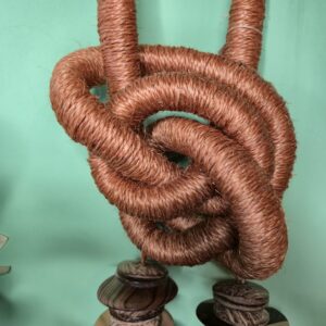 Colar Corda Marrom com Coquinho e Cerâmica - Imagem 3