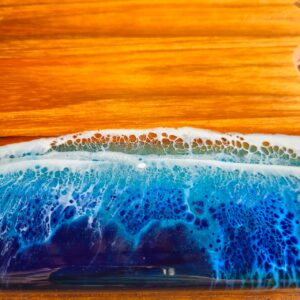 Tábua G em Madeira com Resina - Ocean - Imagem 5