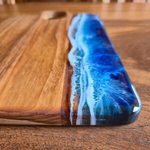 Tábua G em Madeira com Resina - Ocean - Imagem 3