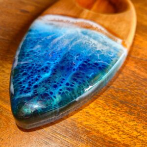 Molheira Peixe em Madeira com Resina - Ocean - Imagem 5