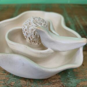 Flor de Cheiro M Branca com Passáro - Juliana Takayama - Imagem 4