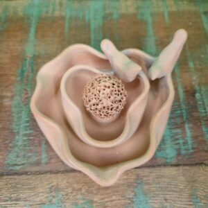 Flor de Cheiro M Marrom com Passáros - Juliana Takayama - Imagem 3