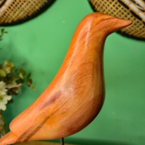 Pássaro em Madeira com Base - G - Imagem 6