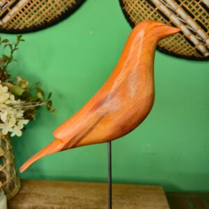 Pássaro em Madeira com Base - G - Imagem 5