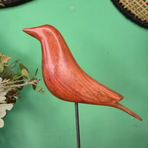 Pássaro em Madeira com Base - M - Imagem 6