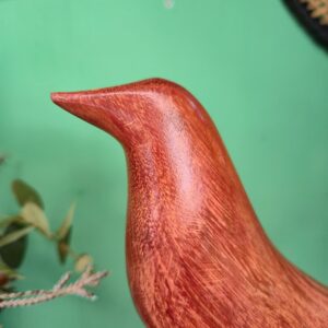 Pássaro em Madeira com Base - M - Imagem 5