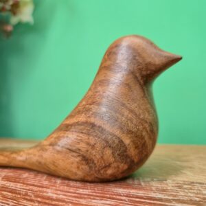 Pássaro em Madeira com Rabo Deitado - Imagem 4