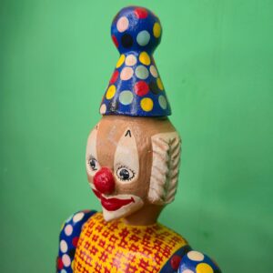 Boneco Palhaço Articulado Azul e Amarelo - Imagem 5