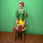 Boneco Palhaço Articulado - Artistic Verde