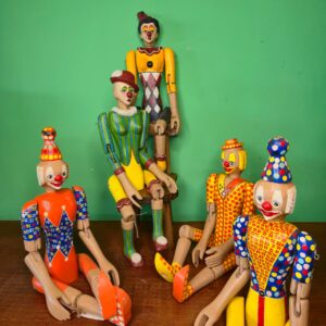 Boneco Palhaço Articulado Azul e Amarelo - Imagem 6