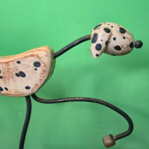 Dálmata em Madeira Esculpida e Ferro - Imagem 3