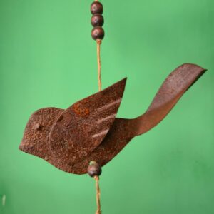 Móbile Pássaro em Latão com Coração - Imagem 6