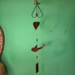 Móbile Pássaro em Latão com Coração