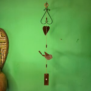 Móbile Pássaro em Latão com Coração - Imagem 5