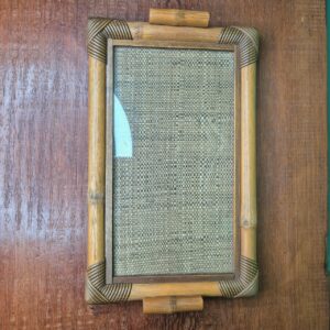 Bandeja P com Vidro Detalhes em Fibra - Imagem 4