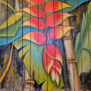 Quadro Helicônia com Bambu - Imagem 5